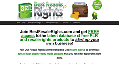 Desktop Screenshot of bestresalerights.com