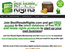 Tablet Screenshot of bestresalerights.com